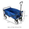 Nature Spring Collapsible Utility Wagon For Camping, Gardening, Landscaping, And Shopping - 34.5" X 20", Blue -Garden Promotional Store GUEST a6faed23 a1e0 4efa 979f b4855a79926d