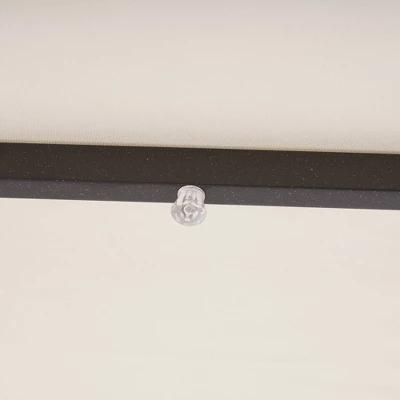 9' X 9' Solar LED Patio Umbrella With Tilt Adjustment And Crank Lift Beige - Wellfor 7 9' X 9' Solar LED Patio Umbrella With Tilt Adjustment And Crank Lift Beige - Wellfor - Image 5