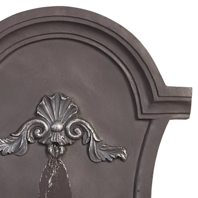 John Timberland Tivoli Grey Ornate Rustic Outdoor 2 Tier Outdoor Wall Water Fountain 33" For Yard Backyard Garden Patio Home Deck Porch House Exterior 5 John Timberland Tivoli Grey Ornate Rustic Outdoor 2 Tier Outdoor Wall Water Fountain 33" For Yard Backyard Garden Patio Home Deck Porch House Exterior - Image 3