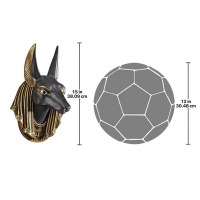 Design Toscano Anubis, The Jackal God Wall Sculpture 4 Design Toscano Anubis, The Jackal God Wall Sculpture - Image 2