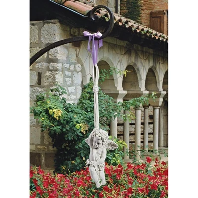 Design Toscano Angelic Play Hanging Sculpture - Large, Off-White 3 Design Toscano Angelic Play Hanging Sculpture - Large, Off-White