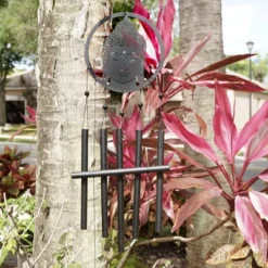 Dawhud Direct 28" H Eternal Zen Buddha Wind Chimes - Black -Garden Promotional Store GUEST a99484eb 8d1b 43ef b82a 741fc6afd83f