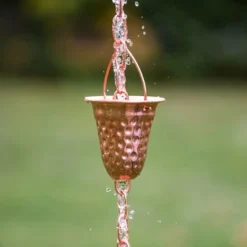 Marrgon Copper Rain Chain With Hammered Bell Style Cups For Gutter Downspout Replacement 11 Marrgon Copper Rain Chain With Hammered Bell Style Cups For Gutter Downspout Replacement -Garden Promotional Store GUEST aa84d479 b2e2 4a89 9202 8494528647eb