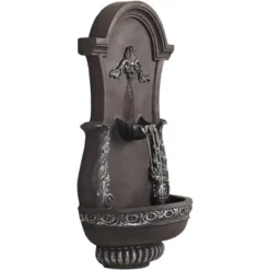 John Timberland Tivoli Grey Ornate Rustic Outdoor 2 Tier Outdoor Wall Water Fountain 33" For Yard Backyard Garden Patio Home Deck Porch House Exterior 16 John Timberland Tivoli Grey Ornate Rustic Outdoor 2 Tier Outdoor Wall Water Fountain 33" For Yard Backyard Garden Patio Home Deck Porch House Exterior -Garden Promotional Store GUEST aaae32ec d0d8 4865 a30f 9b7fdbf1a00c