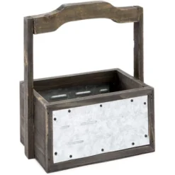 Farmlyn Creek 3 Packs Galvanized Metal Planter Box With Handle For Garden And Farmhouse Décor, 3 Sizes -Garden Promotional Store GUEST aac87da7 aebc 406a b126 08e38e197139