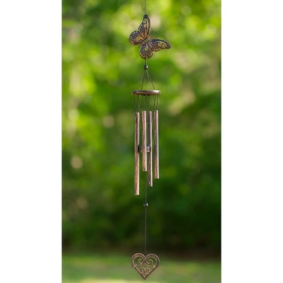 Dawhud Direct 28" H Butterfly Wind Chimes For Outside 4 Dawhud Direct 28" H Butterfly Wind Chimes For Outside - Image 2