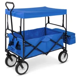 Best Choice Products Folding Utility Cargo Wagon Cart W/ Removable Canopy, Cup Holders -Garden Promotional Store GUEST ad1326a2 6087 4620 9f7b 0d0668f112eb