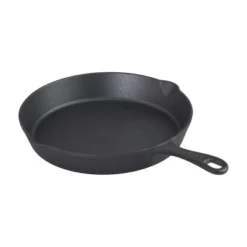 GoodCook 10" Cast Iron Skillet Pan With Rim