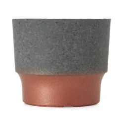 The HC Companies 3 Inch Round Plastic Sprite Decorative Indoor Flower Succulent Planter Pot With Drain Plug Hole, Faux Concrete Copper (2 Pack) -Garden Promotional Store GUEST adc610b5 7175 41ac be38 eaea37a5a80a