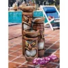 Design Toscano Cascading Aloha Tiki Three-Bowl Garden Fountain - Multicolored -Garden Promotional Store GUEST af813b0c eefa 486b b3a7 92e241cb48e1