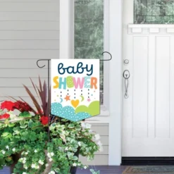 Big Dot Of Happiness Colorful Baby Shower - Outdoor Home Decorations - Double-Sided Gender Neutral Party Garden Flag - 12 X 15.25 Inches -Garden Promotional Store GUEST b01e768e 600f 4777 beea c4f9fbe9e766
