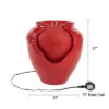 Nature Spring Indoor Or Outdoor Jar Water Fountain - 17" X 15", Red -Garden Promotional Store GUEST b0293ccf 72ab 4fa6 94ea a986f55ba508