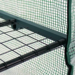 Sunnydaze Decor Sunnydaze Outdoor Portable Growing Rack 2-Tier Greenhouse With Roll-Up Door - 2 Shelves - Green -Garden Promotional Store GUEST b0303dc1 91cb 46f3 8438 9ba1c97ba2fe