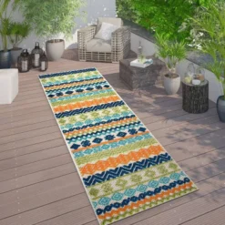 World Rug Gallery Troyes Contemporary Bohemian Indoor/Outdoor Area Rug -Garden Promotional Store GUEST b030f66c 0fe6 42a0 a148 7910595ecabe