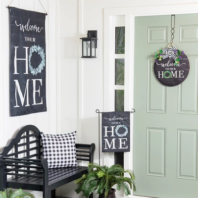 Evergreen Eucalyptus Welcome Burlap House Flag 28 X 44 Inches Outdoor Decor For Homes And Gardens 3 Evergreen Eucalyptus Welcome Burlap House Flag 28 X 44 Inches Outdoor Decor For Homes And Gardens