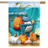 Fall At The Beach House Flag 28" X 40" Autumn Nautical Pumpkins Briarwood Lane -Garden Promotional Store GUEST b122d6e9 14b2 4a68 a582 3ef07bb65793