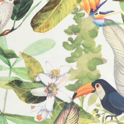 18"x18" Reversible Indoor/Outdoor Jungle And Cubes Pattern Square Throw Pillow - Mina Victory 6 18"x18" Reversible Indoor/Outdoor Jungle And Cubes Pattern Square Throw Pillow - Mina Victory - Image 4