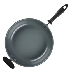 Farberware Reliance Pro 12" Nonstick Ceramic Covered Skillet With Helper Handle Black/Gray -Garden Promotional Store GUEST b2e69769 5d87 4ec2 9c3e 56baed28c6ed