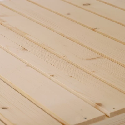 Outsunny 36'' X 36'' Raised Garden Bed With Storage Shelf, 2 Tiers Elevated Wooden Planter Box Stand For Vegetable Flower Herb, Patio And Balcony 7 Outsunny 36'' X 36'' Raised Garden Bed With Storage Shelf, 2 Tiers Elevated Wooden Planter Box Stand For Vegetable Flower Herb, Patio And Balcony - Image 5