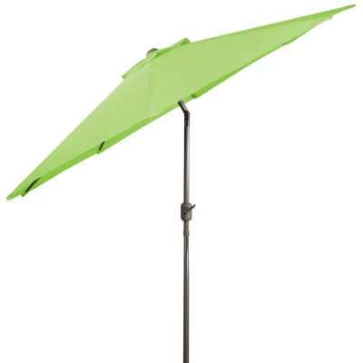 Northlight 9ft Outdoor Patio Market Umbrella With Hand Crank And Tilt, Lime Green 6 Northlight 9ft Outdoor Patio Market Umbrella With Hand Crank And Tilt, Lime Green - Image 4