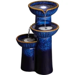 John Timberland Modern Outdoor Floor Water Fountain With Light LED 26 3/4" High Cascading Bowls For Yard Garden Patio Deck 15 John Timberland Modern Outdoor Floor Water Fountain With Light LED 26 3/4" High Cascading Bowls For Yard Garden Patio Deck -Garden Promotional Store GUEST b3896441 0414 4733 87f2 190f591f613d