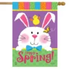 Happy Spring Rabbit House Flag 28" X 40" Briarwood Lane -Garden Promotional Store GUEST b6db54ef 7029 4d6d a16a 779f9a6b5fab