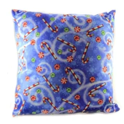 Christmas 17.0" Candy Cane Snowman Pillow Indoor/Outdoor Custom Decor - Decorative Pillow