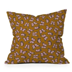 Little Arrow Design Co. Monarch Butterflies Outdoor Throw Pillow Pink/Brown - Deny Designs -Garden Promotional Store GUEST ba6c7059 df1b 4e72 b6c9 87555734c5b0