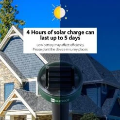 Dartwood Outdoor Solar Ultrasonic Pest And Mole Repellent - Remove Groundhogs Rats Mice Snakes And More From Your Gardens, Lawns,and Yards (4-8 Packs) -Garden Promotional Store GUEST bad078b0 ca33 4c0c 9d44 2582379c838d