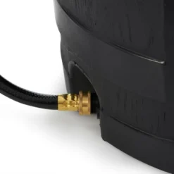 FCMP Outdoor RC45 45 Gallon Heavy Duty Outdoor Home Rain Water Catcher Barrel Container With Hose & Debris Screen, Black -Garden Promotional Store GUEST bd6a12a4 e8b8 4d09 a500 e16427cfadbc