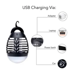 Dartwood Outdoor Bug Zapper - Waterproof, USB Rechargeable And Battery Powered Mosquito Killer, Insect Trap And Fly Swatter -Garden Promotional Store GUEST be4e6157 9c9c 4868 9d5d 2512a22133fc