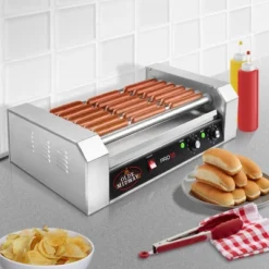 Olde Midway Electric Hot Dog Roller Grill Cooker, Commercial Grade Machine 17 Olde Midway Electric Hot Dog Roller Grill Cooker, Commercial Grade Machine -Garden Promotional Store GUEST be50d501 206d 4bde 871e 099e450ede09