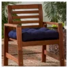 Outdoor Solid Navy Sunbrella Seat Cushion - Kensington Garden -Garden Promotional Store GUEST bed34bbe 5431 4a20 8265 1785672456a4