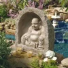 Design Toscano The Great Buddha Inspired Garden Sanctuary Sculpture - Beige -Garden Promotional Store GUEST bf442878 94a5 4240 9e6a 7c523d0fdd01