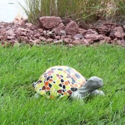Sunnydaze Decor Sunnydaze 10.5" Mildred The Magnanimous Mosaic Polystone Turtle Statue With Hand-Painted Shell -Garden Promotional Store GUEST bfbbb1d8 a85d 45db 8a3d 99ce58f2c9a8