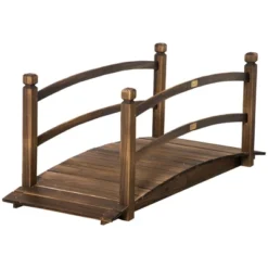 Outsunny 4.7' Garden Bridge, Arc Wood Footbridge, Decorative Pond Bridge With Side Rails 14 Outsunny 4.7' Garden Bridge, Arc Wood Footbridge, Decorative Pond Bridge With Side Rails -Garden Promotional Store GUEST c05e899a a1d9 4ec2 b6cb 080c4691956c