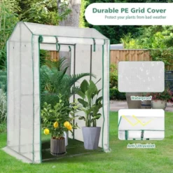 Costway 39'' X 32'' X 59'' Walk-in Garden Greenhouse Warm House For Plant Growing -Garden Promotional Store GUEST c197ea17 a025 4dd4 ade4 587afa2e22de