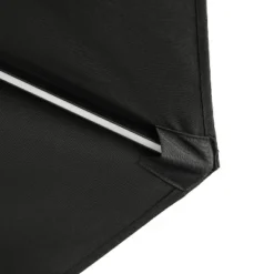 11' X 11' Calypso II Market Patio Umbrella With Solar LED Strip Lights Black - Island Umbrella -Garden Promotional Store GUEST c1adc6c1 acb1 40ea 87a3 313426124bc0