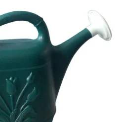 Union Products 63065 Indoor Outdoor 2 Gallon Plant Watering Can W/ Tulip Design & 2 Handles For Garden, Potted Plants, And Patio Pots, Green (2 Pack) -Garden Promotional Store GUEST c2c77344 f746 4f71 8ac8 e3cf055cd22d