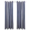 Commonwealth Seascapes Stripes Light Filtering Satiny Look Provide Privacy Grommet Outdoor Panel Pair Indigo 1 Commonwealth Seascapes Stripes Light Filtering Satiny Look Provide Privacy Grommet Outdoor Panel Pair Indigo -Garden Promotional Store GUEST c30e9292 c351 4687 84ee 78b494cb9b5c