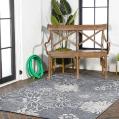 Bahamas Modern All-Over Floral Indoor/Outdoor Area Rug - JONATHAN Y -Garden Promotional Store GUEST c31a89c1 5f07 46e5 a0a4 cbb1c97c4c5e