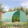 Outsunny 20' X 10' X 7' Walk-In Tunnel Greenhouse, Extra-Large Garden Hot House Kit With 2 Hinged Doors, Reinforced Steel Frame, PE Cover, Green -Garden Promotional Store GUEST c37d5028 f3eb 4c36 a936 7e5c6f6c8062