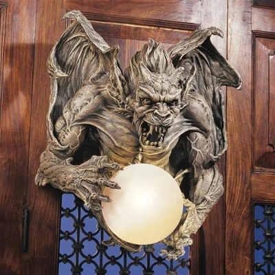 Design Toscano Merciless, The Gargoyle Lighted Wall Sculpture 3 Design Toscano Merciless, The Gargoyle Lighted Wall Sculpture