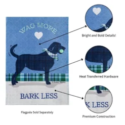 Evergreen Wag More, Bark Less Garden Burlap Flag 12.5 X 18 Inches Indoor Outdoor Decor 13 Evergreen Wag More, Bark Less Garden Burlap Flag 12.5 X 18 Inches Indoor Outdoor Decor -Garden Promotional Store GUEST c43a5fdb 50ba 4260 b4ef 40c5d7be9c45
