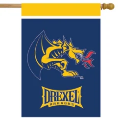 Briarwood Lane Drexel University NCAA Licensed House Flag 28" X 40"