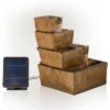 17" Solar Tiered Rustic Fountain - Alpine Corporation -Garden Promotional Store GUEST c61ae52d 446e 439c b347 d0b739c0b1fb