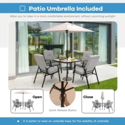 Tangkula 5ft Patio Square Market Table Umbrella Shelter 4 Sturdy Ribs 13 Tangkula 5ft Patio Square Market Table Umbrella Shelter 4 Sturdy Ribs -Garden Promotional Store GUEST c6525d29 7622 4551 a6e2 8f3bf9dcf153