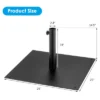 Costway 40 LBS Square Umbrella Base Stand Weighted Patio Market Umbrellas Black 1 Costway 40 LBS Square Umbrella Base Stand Weighted Patio Market Umbrellas Black -Garden Promotional Store GUEST c71cbe93 3671 4718 b35d 391597071d50