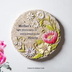 Evergreen 10" A Mother's Light Memorial Stepping Stone, Indoor And Outdoor Decor For Home, Lawn And Garden -Garden Promotional Store GUEST c7a7d8ca beb4 489b b48c ea337778156f