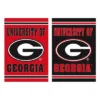 Evergreen Embossed Suede Flag, House Size, University Of Georgia -Garden Promotional Store GUEST cbb6673c 7e65 44f8 a386 a4c3e642a34f